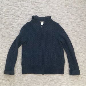 J. Crew wool zip up sweater